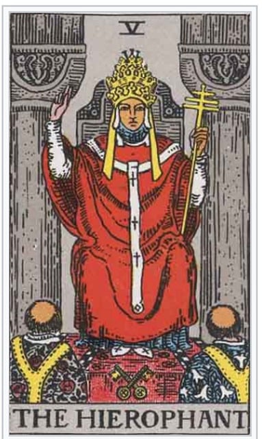 Hierophant card